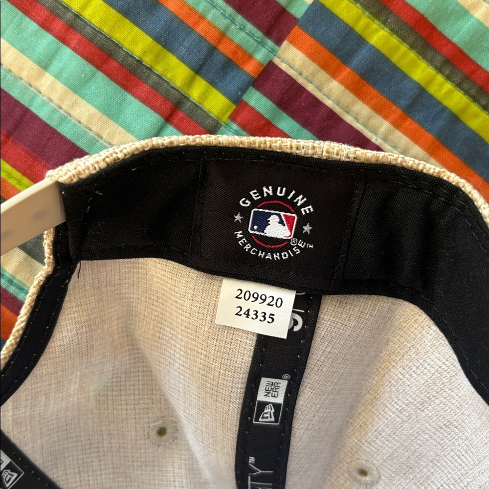 New Era Beige Textured hemp Houston Astros Cap cool era micro adjustable nwt - Picture 12 of 13
